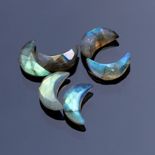 Labradorite Grey Moon Carving Natural 3 MM Stone