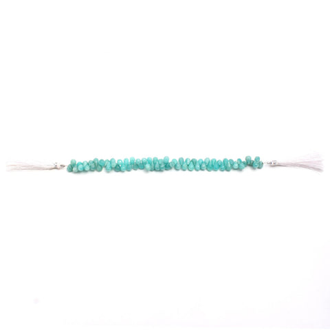 Amazonite Green Drop Faceted Natural Beads