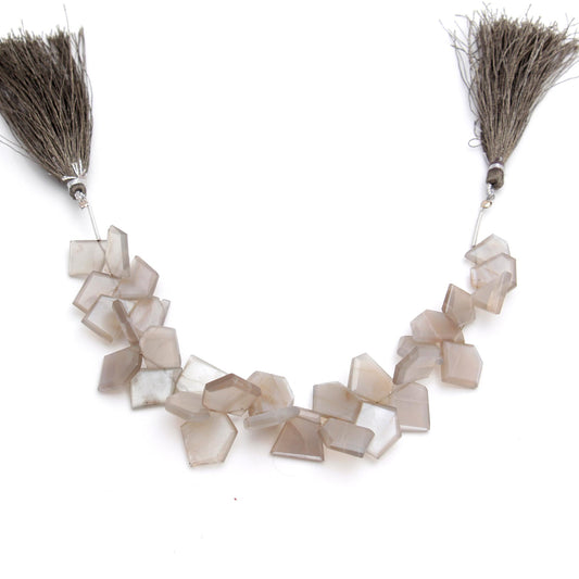 Moonstone Chocolate Nuggets Smooth Natural Beads 8 Inches Strands