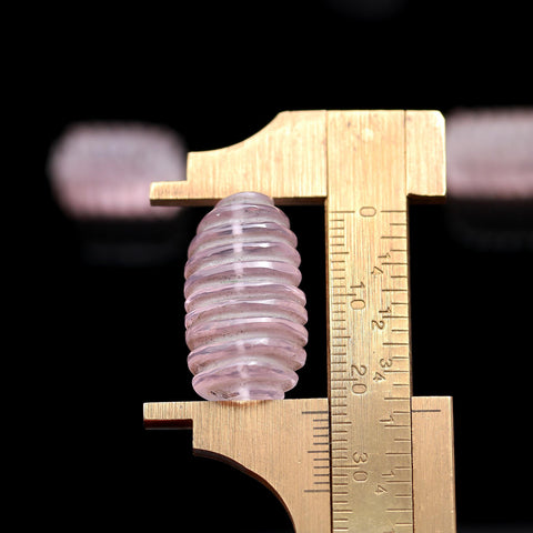 Rose Quartz Pink Carving 23 MM Twisted Raw Smooth Natural Beads For Jewelry Craft