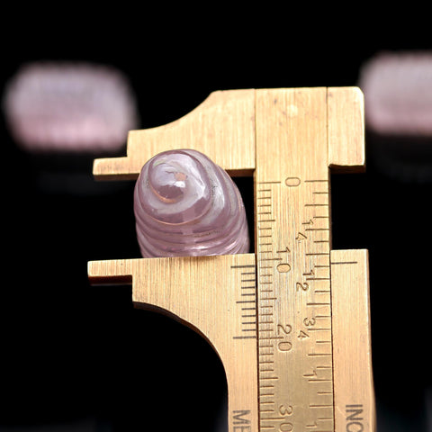 Rose Quartz Pink Carving 23 MM Twisted Raw Smooth Natural Beads For Jewelry Craft