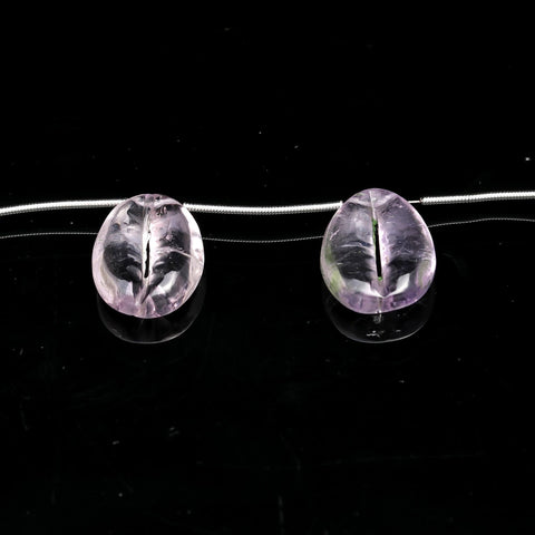 Amethyst Pink Cowrie Shell Carving Natural 19 MM Beads