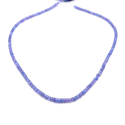 Tanzanite Purple Rondell Faceted Natural Beads 16 Inches Strands