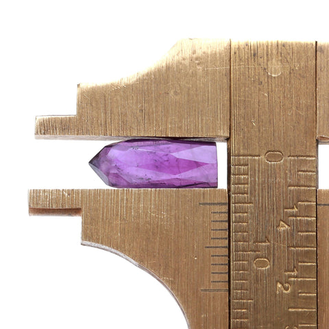 Amethyst Purple Pencil Faceted Natural 12 MM Stone