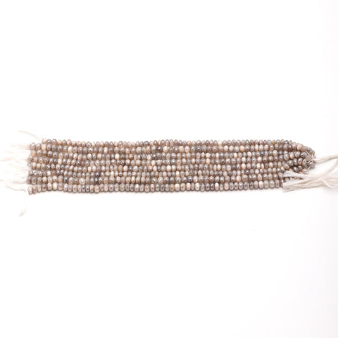 Mystic Coated Moonstone Rondell Faceted Natural Beads 15 Inches Strands