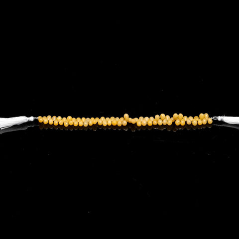 Yellow Opal Drop Faceted Natural Beads 8 Inches strands