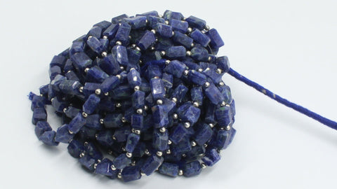 Lapis Lazuli Blue Nugget Faceted Natural Beads