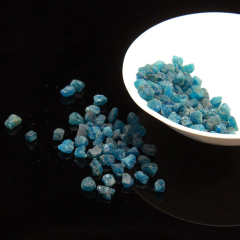 Blue Apatite Raw Faceted Natural Beads