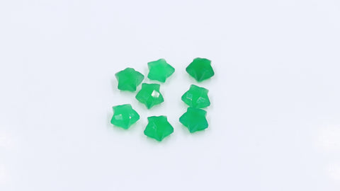 Onyx Green Star Carving Natural 10 MM Beads