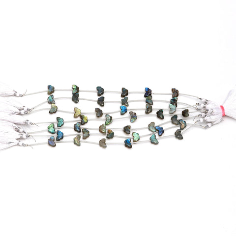 Labradorite Grey Butterfly 12 MM Carving Natural Beads For Jewelry Craft