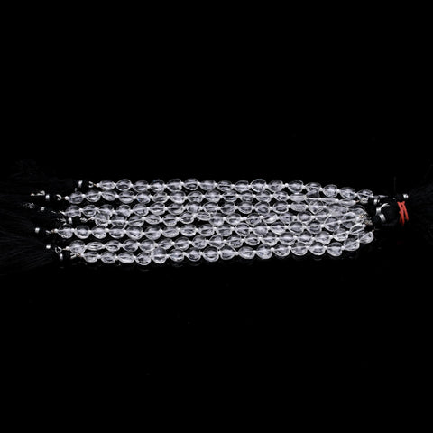 Crystal Quartz White Heart Faceted Natural Beads 8 inches Strands