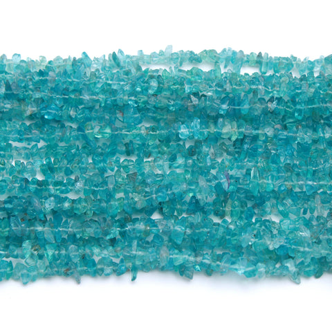 Apatite Chips Smooth Natural Beads 34 Inches Strand