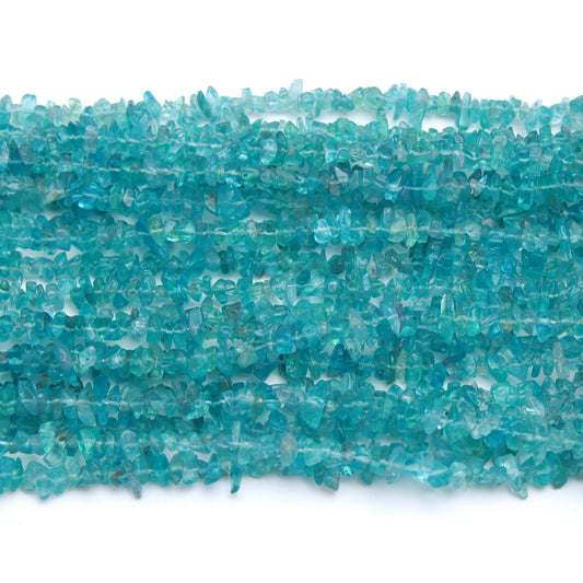 Apatite Chips Smooth Natural Beads 34 Inches Strand