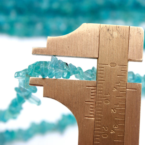 Apatite Chips Smooth Natural Beads 34 Inches Strand