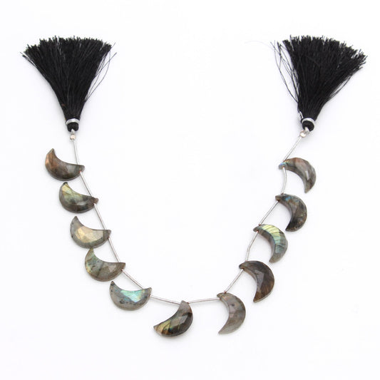 Labradorite Grey Moon Faceted Natural Beads 8 inches Strands