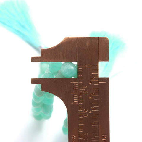 Amazonite Blue Onion Faceted Natural Beads