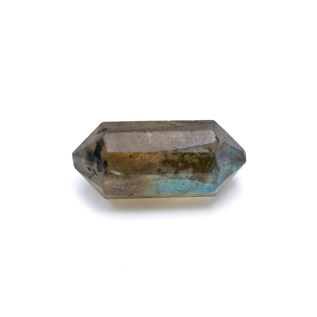 Labradorite Grey Double Pencil Faceted Natural 11 MM Beads