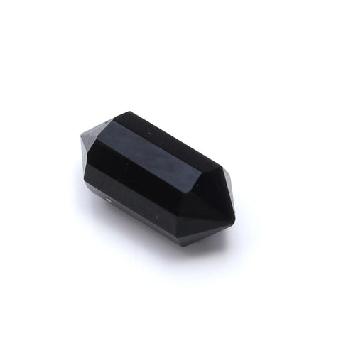 Black Onyx Double Pencil Faceted Natural 10 MM Stone