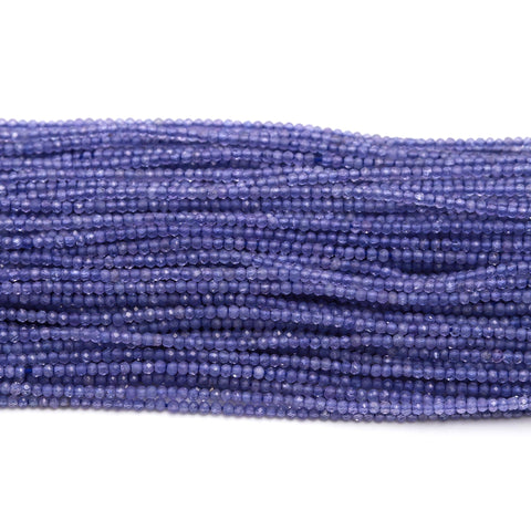 Tanzanite Purple Round Faceted Natural Beads