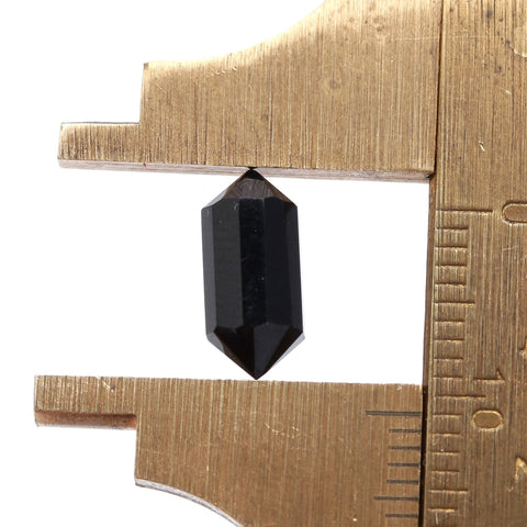Black Onyx Double Pencil Faceted Natural 10 MM Stone