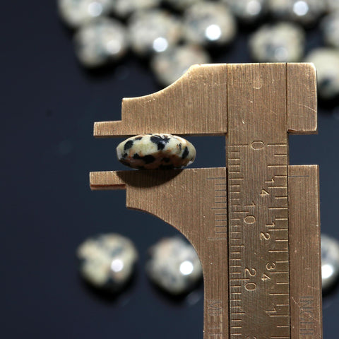 Dalmation Jasper Shell Carving Natural 11 MM Stone