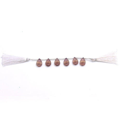 Fluorite Multi Color Petal Carving Natural Beads 8 Inches Strands