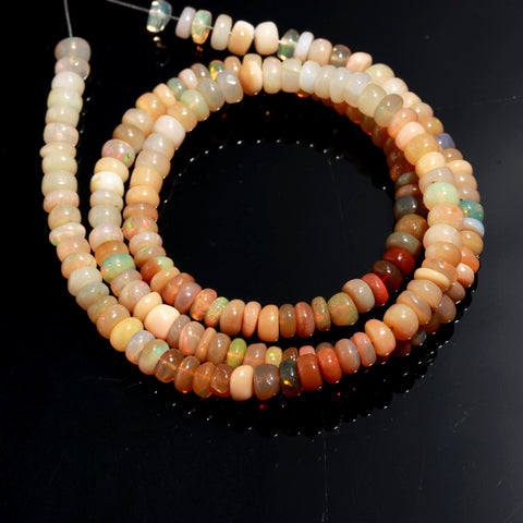 Ethiopian Opal Brown Tire Smooth Natural Beads 16 Inches Strands