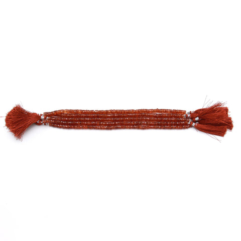 Carnelian Orange Tire Faceted Natural Beads 13.5 Inches Strands