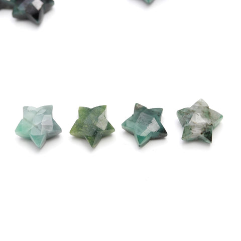 Labradorite Grey Star Carving Natural 10 MM Beads