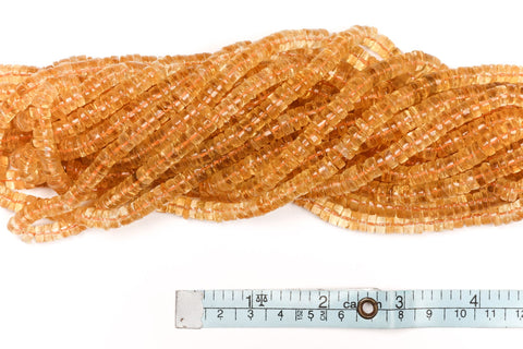 Citrine Orange Tire Smooth Natural Beads