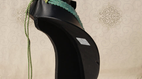 Jade Green Oval Smooth Natural Beads Necklace 24 inches Strands