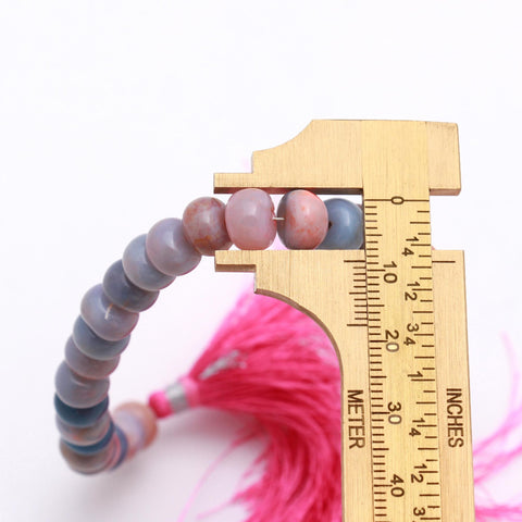 Sunset Opal Multi Rondell Smooth Natural Beads 8 Inches Strands