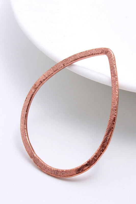 Copper Coated Brass Outline 43 x 35MM Pear Blank