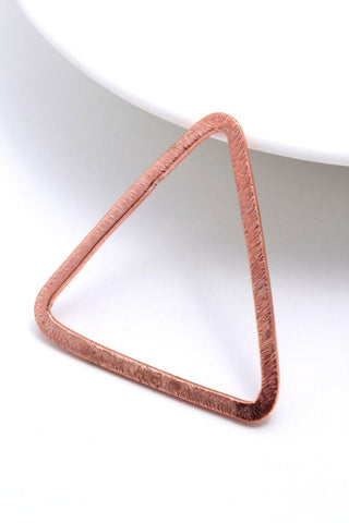 Copper Coated Brass Outline 39MM Triangle Blank