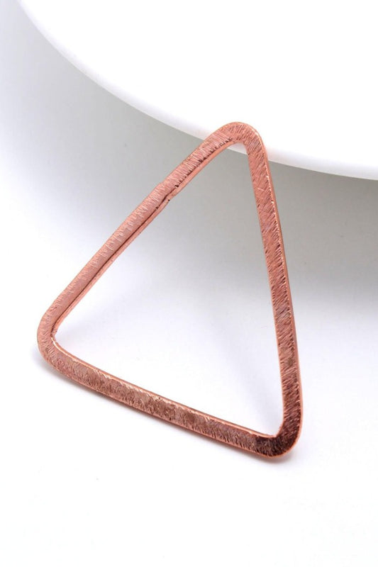 Copper Coated Brass Outline 39MM Triangle Blank
