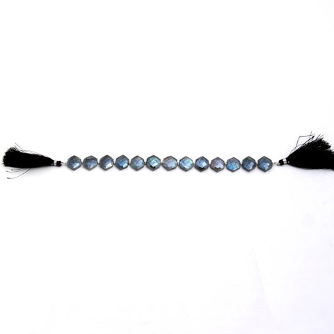 Mystic Coated Labradorite Hexagon Faceted Natural Beads