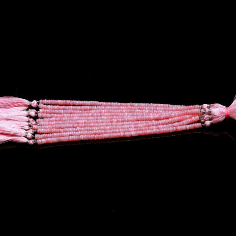 Opal Pink Tire Faceted Natural Beads 8 Inches Strands