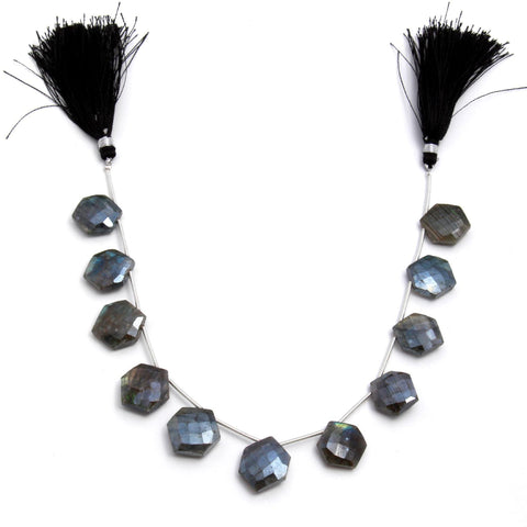 Mystic Coated Labradorite Hexagon Faceted Natural Beads