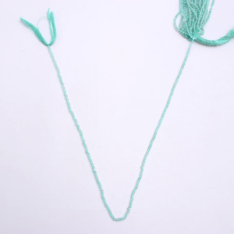 Sky Blue Apatite Round Faceted Natural Beads