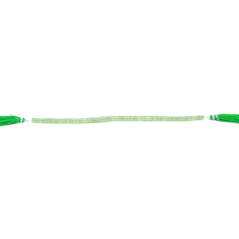 Peridot Green Tire Faceted Natural Beads 8 Inches Strands