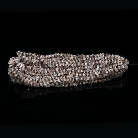 Herkimer Diamond Quartz White Raw Smooth Natural Beads 16 Inches Strands