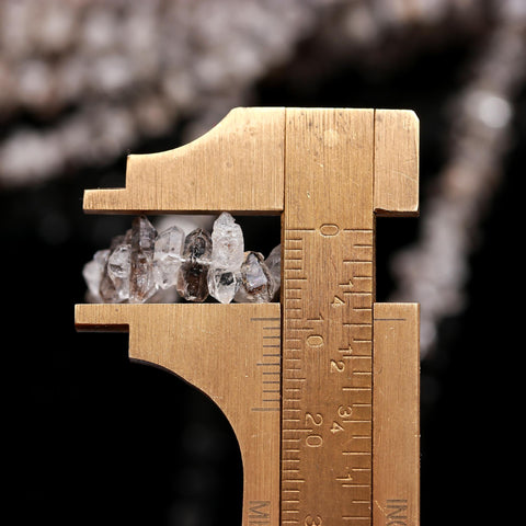 Herkimer Diamond Quartz White Raw Smooth Natural Beads 16 Inches Strands