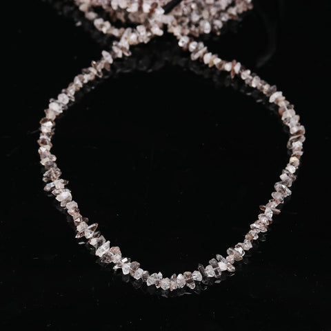 Herkimer Diamond Quartz White Raw Smooth Natural Beads 16 Inches Strands
