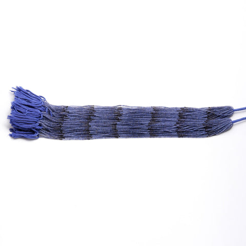 Blue Sapphire Shaded Blue Round Faceted Natural Beads 12.5 inches strand