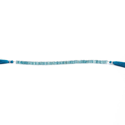 London Blue Topaz Tire Faceted Natural Beads