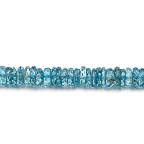 London Blue Topaz Tire Faceted Natural Beads