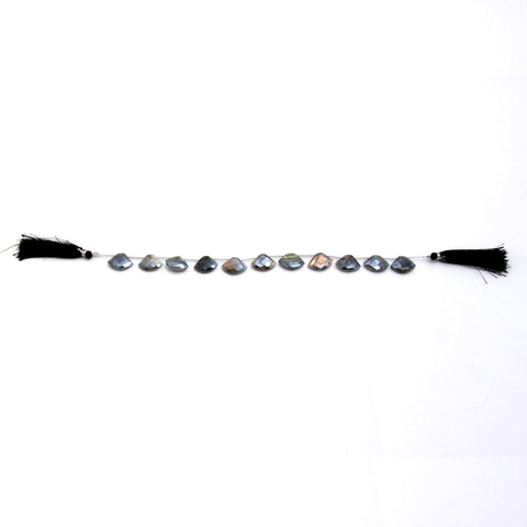 Mystic Coated Labradorite Axe Faceted Natural Beads
