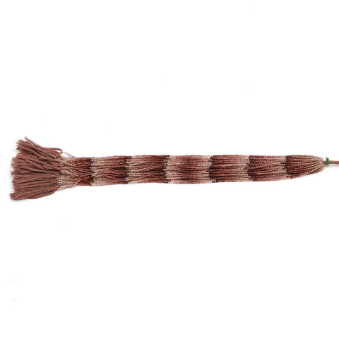 Brown Sapphire Shaded Brown Round Faceted Natural Beads 12.5 inches strands