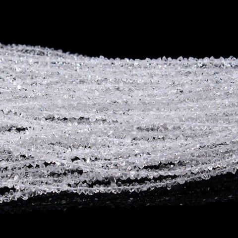 Herkimer Quartz Diamond Clear Faceted Natural Beads