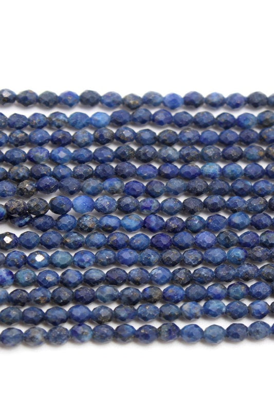 Sodalite Blue Round Faceted Natural Beads